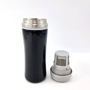Davids Tea Travel Mug - Timolino 12 oz with Steeper and Tea Compartment Black